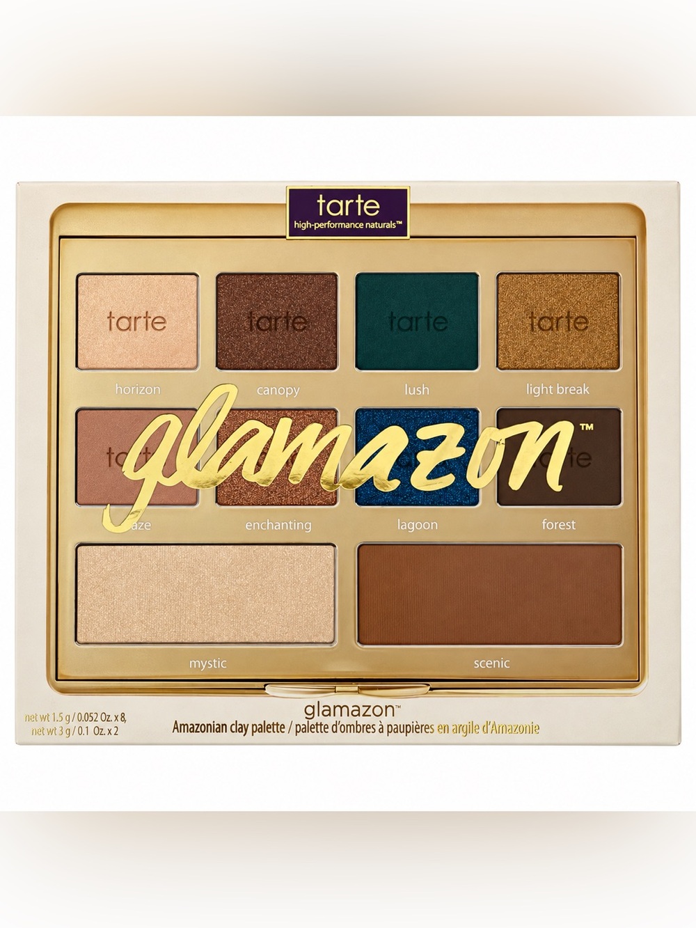 Tarte Glamazon Amazonian Clay Eyeshadow Palette NIB